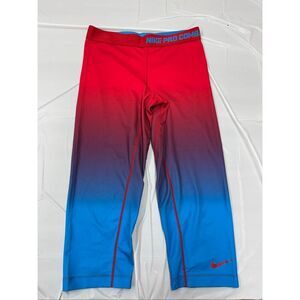 Nike Combat Dri-Fit Compression Ombré Capri Leggings Size Medium